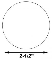 2-1/2" Mylar Circle